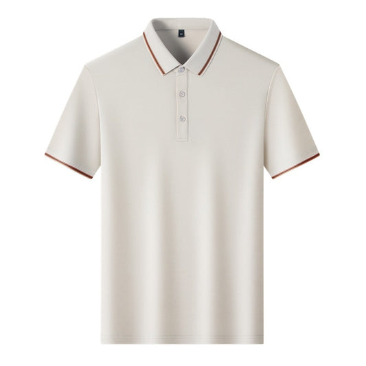 Business-Style Breathable Mens Short-Sleeve T-Shirt