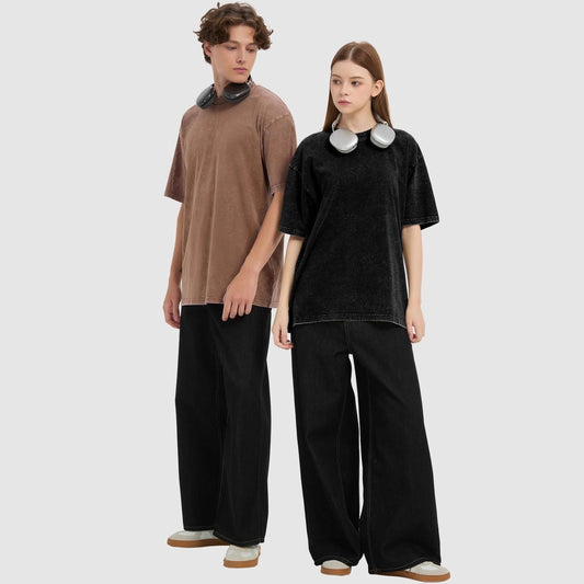 Tie-dye loose short-sleeved top for men