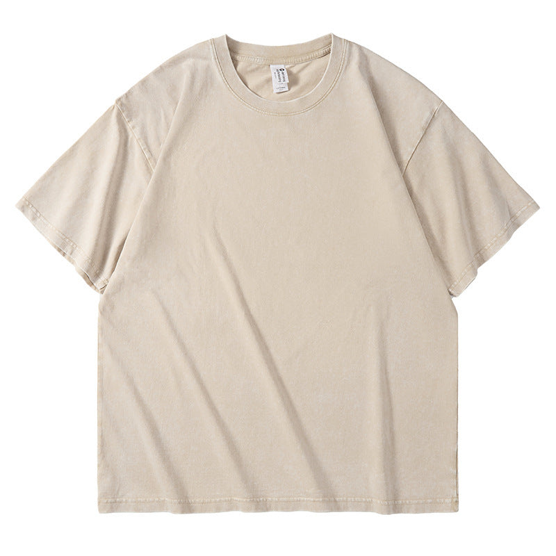 Tie-dye loose short-sleeved top for men