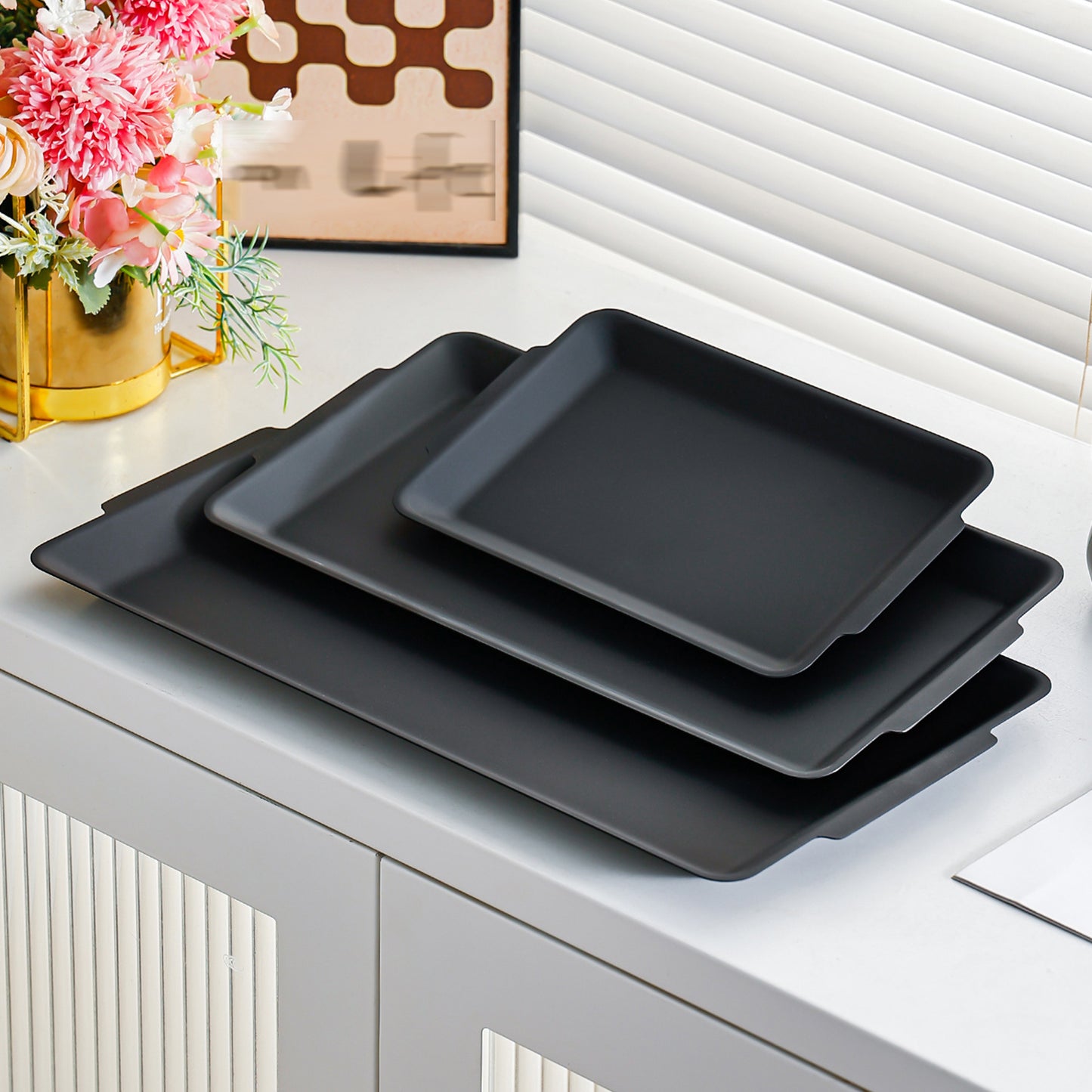 Stainless Steel Round Snack Plate