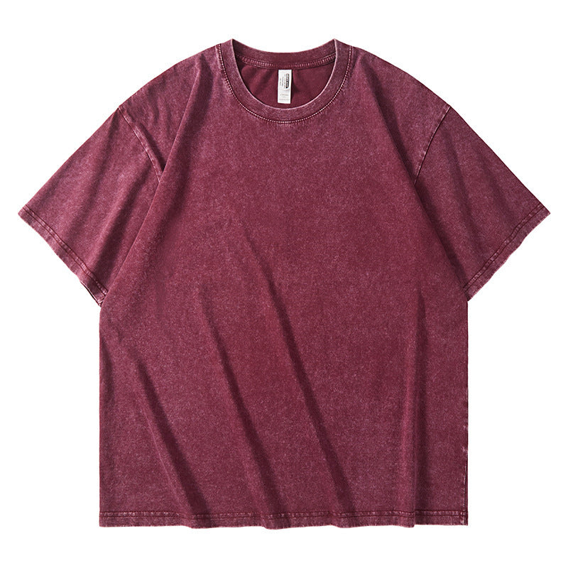 Tie-dye loose short-sleeved top for men