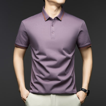 Business-Style Breathable Mens Short-Sleeve T-Shirt