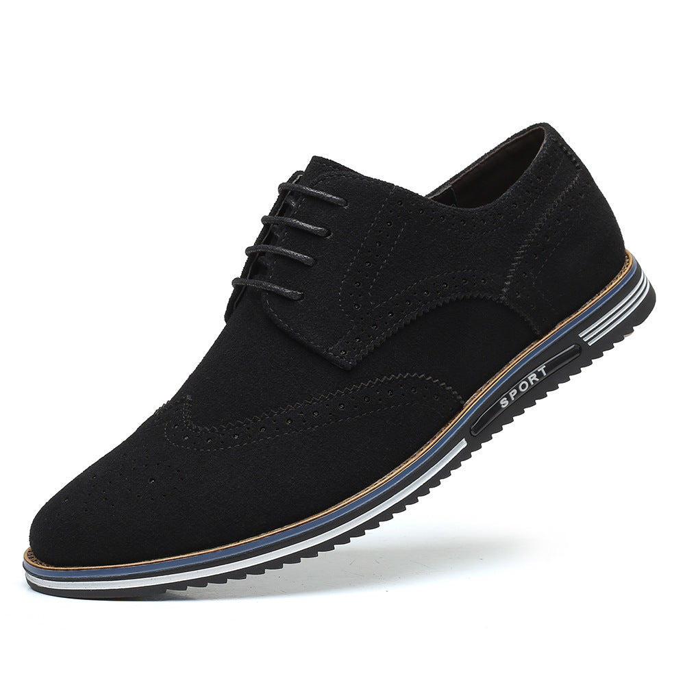 Men's Brogue Suede Casual Shoes