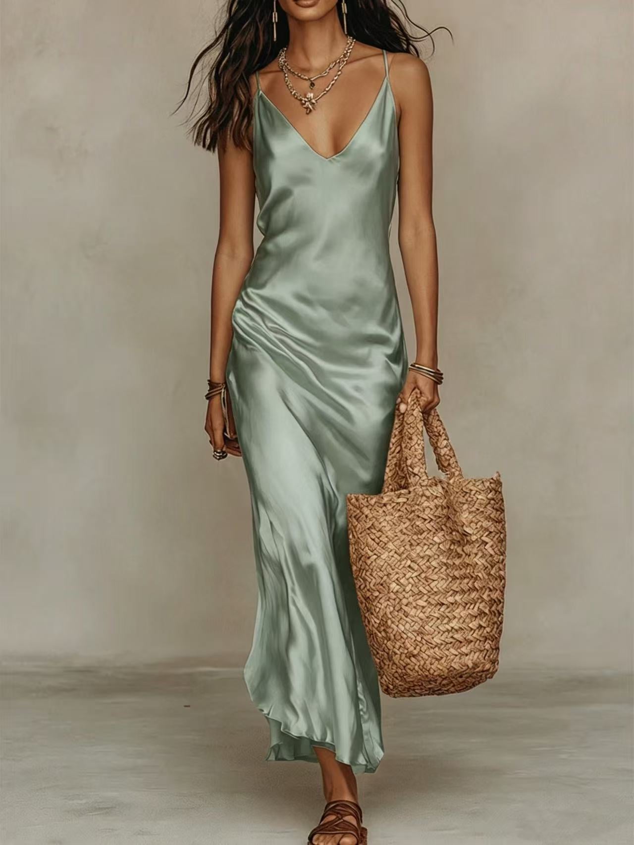 Casual Womens Knit Top and Skirt Set