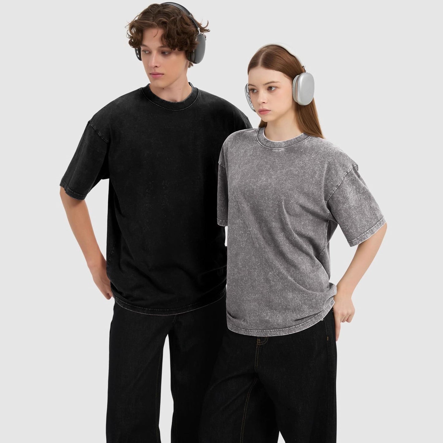 Tie-dye loose short-sleeved top for men