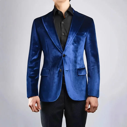 Mens Korean-style Slim-fit Casual Loose-fitting Coat