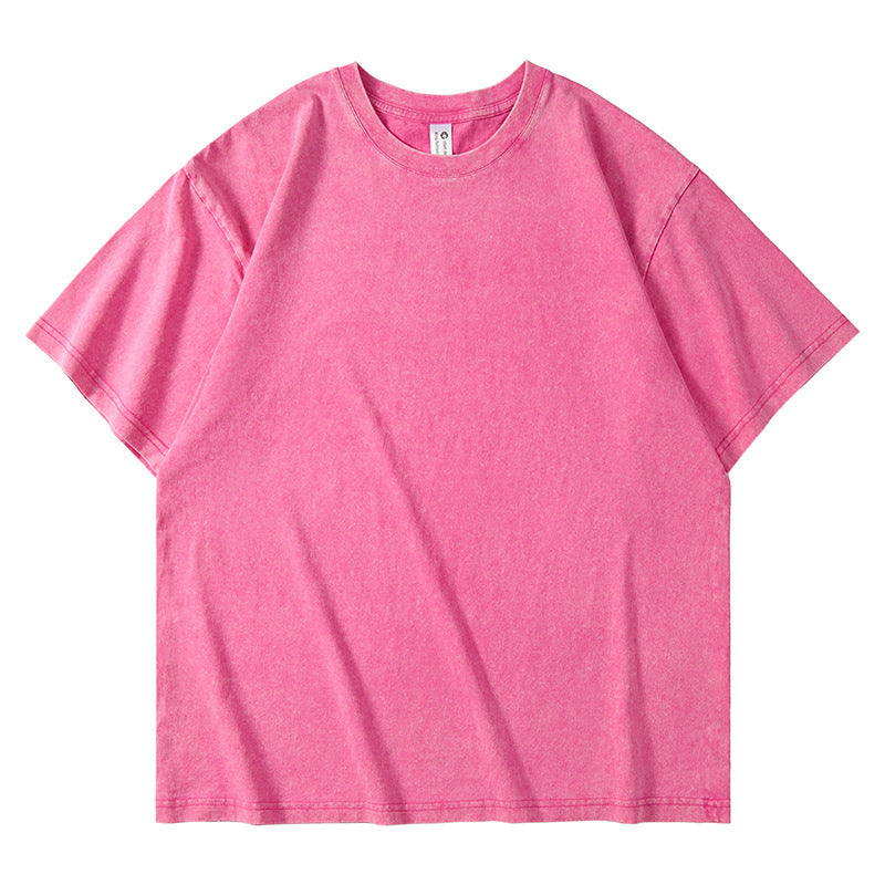 Tie-dye loose short-sleeved top for men