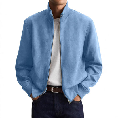 Sleek Solid-color High-end Edgy-cool Casual Long-sleeve Trendy Jacket