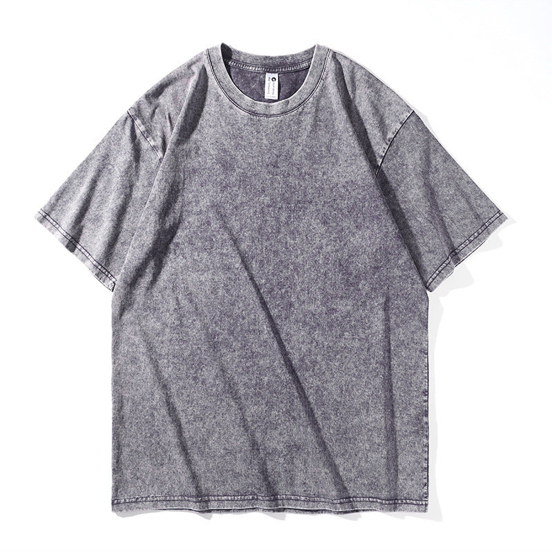 Tie-dye loose short-sleeved top for men