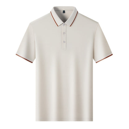 Business-Style Breathable Mens Short-Sleeve T-Shirt