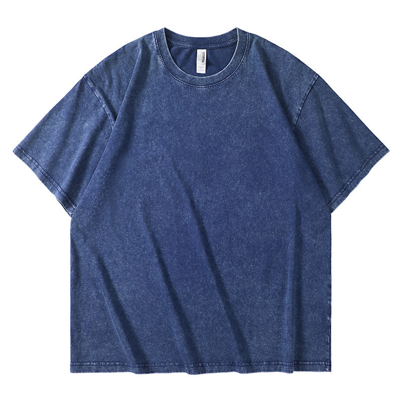 Tie-dye loose short-sleeved top for men