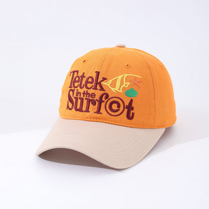 Multi-color Multi-letter Embroidery Adjustable Casual And Cute Soft-top Baseball Cap Suitable For Travel, Outdoor Activities And Daily Use