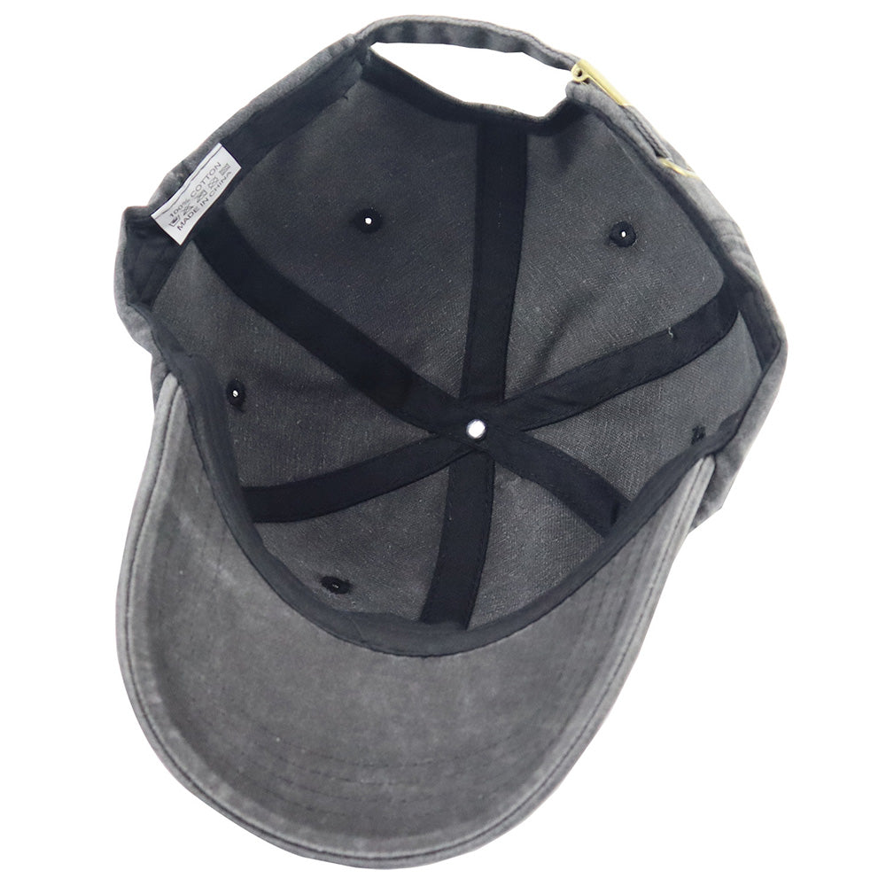 Dog Girl Embroidered Baseball Cap, Washed Cotton Vintage Hat For Dog Lovers