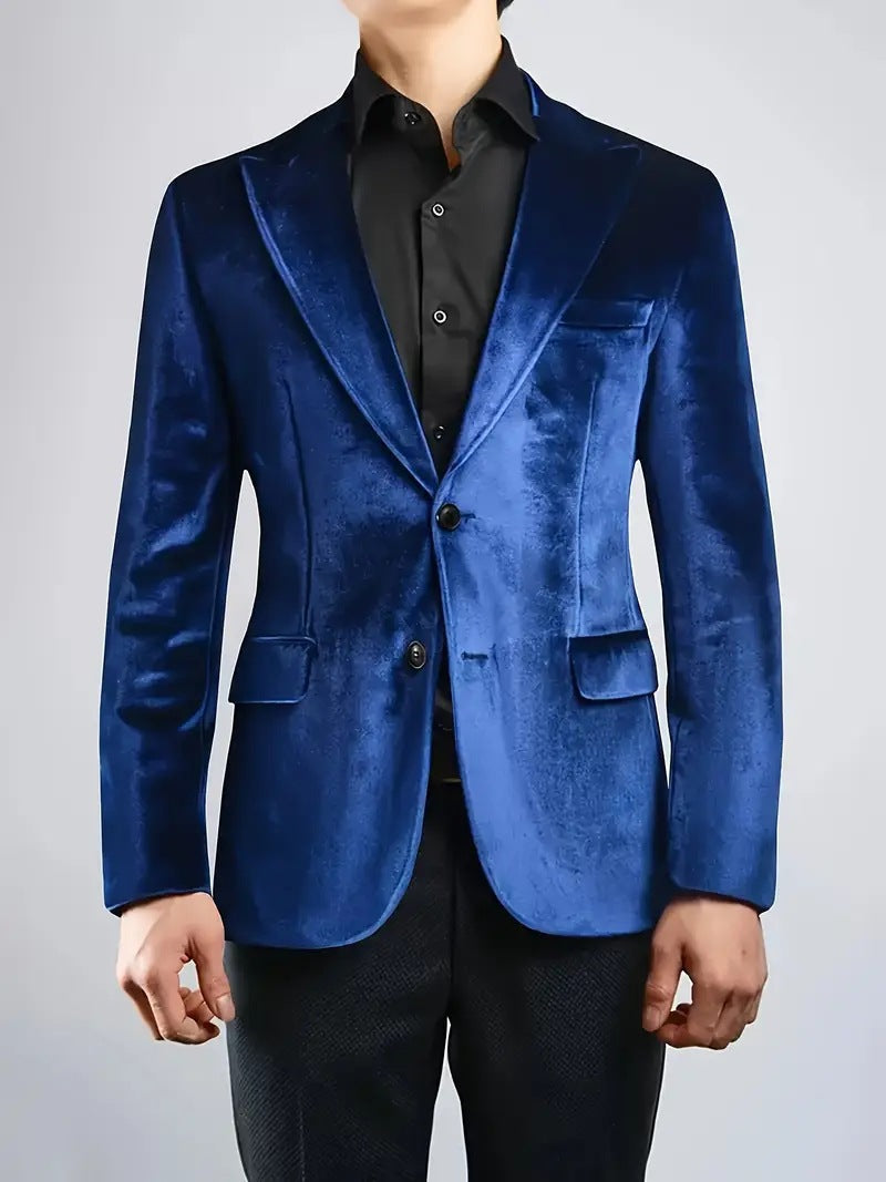Mens Korean-style Slim-fit Casual Loose-fitting Coat