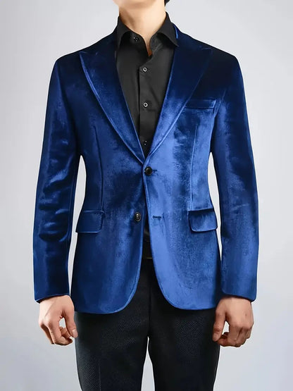 Mens Korean-style Slim-fit Casual Loose-fitting Coat