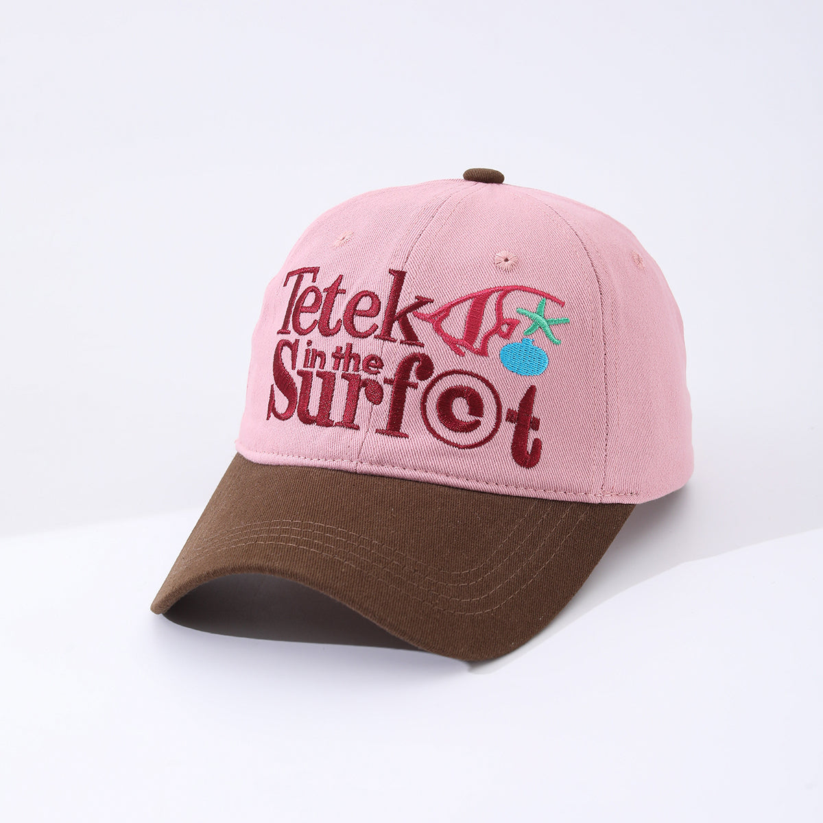 Multi-color Multi-letter Embroidery Adjustable Casual And Cute Soft-top Baseball Cap Suitable For Travel, Outdoor Activities And Daily Use