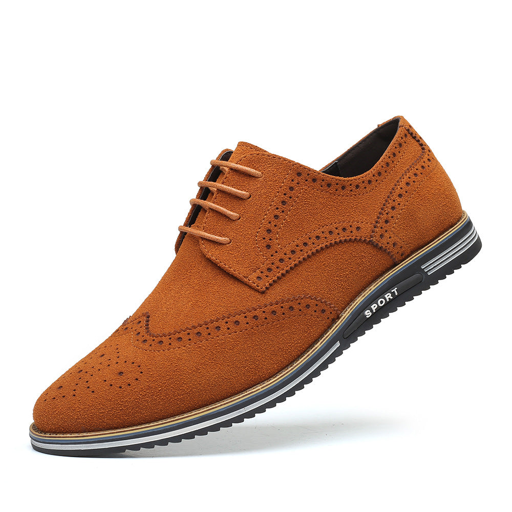 Men's Brogue Suede Casual Shoes